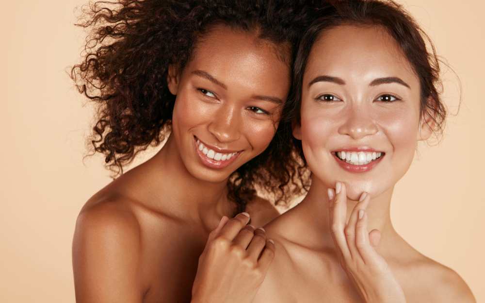 smiling young women
